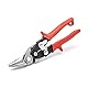Wiss M1R 248mm/ 9-3/4-Inch MetalMaster Compound Action Aviation Snips, Cuts Straight to Left-Red