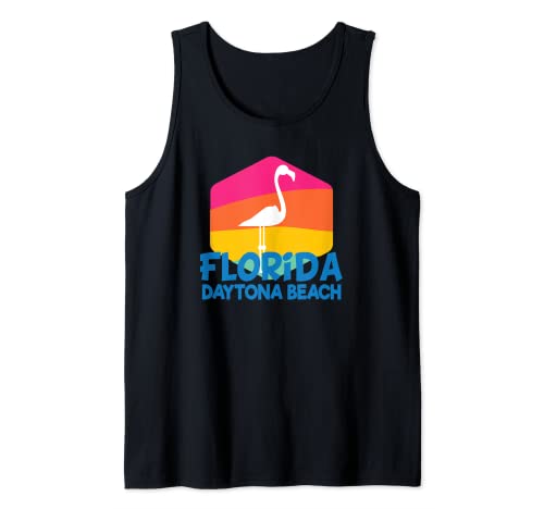 Daytona Beach FL Flamingo Daytona Beach Florida Flamencos Camiseta sin Mangas