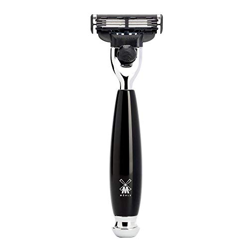 MÜHLE VIVO Black 4-Piece Black Fibre 3-Blade Razor Shaving Set image 5