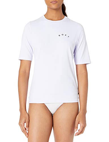Roxy Women's Enjoy Waves Short Sleeve Lycra, Bright White, S