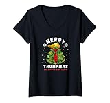 Photo Gallery donna maglione brutto trumpmas merry trumpmas felice anno nuovo maglietta con collo a v Photo Gallery donna maglione brutto trumpmas merry trumpmas felice anno nuovo maglietta con collo a v
