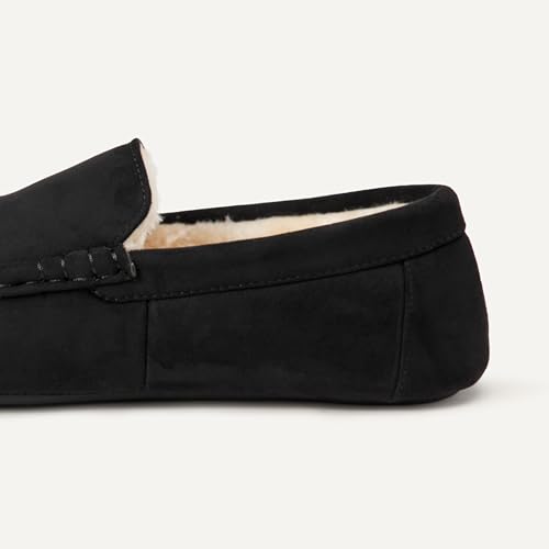 Amazon Essentials Boys' Moccasin Slipper, Black, 11 Little Kid by Amazon Essentials - Image 5