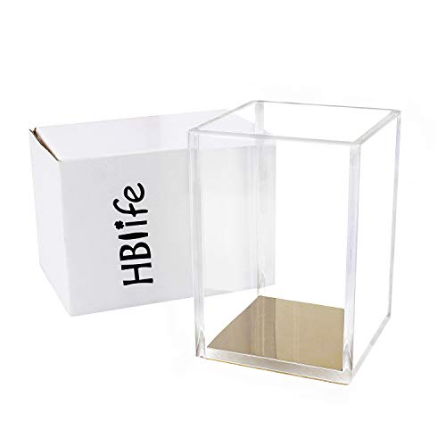 Hblife Acrylic Pencil And Pen Holder, Rose Gold Desktop Stationery Organizer Modern Design Office Desk Accessory #TOP6