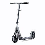 [Premium Design] Der gesamte Roller für Erwachsene verwendet die einfache Designsprache. Außerdem sorgt das glatt gestaltete Rad für ein Gleitgefühl auf der Straße und im Park.