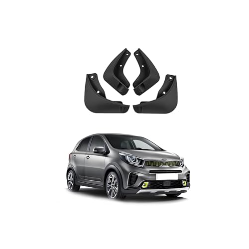 Car Mud Flaps Mudguard for KIA Picanto 2007-2023 Front and Rear Mudflaps Splash Guards Flares 4-PC Auto Accessories,Send 1 Car Wash Towel