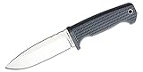 Demko Knives FreeReign Fixed Blade Knife 5' AUS-10A Satin Drop Point w/Sheath & Belt Loop (Gray/Black)