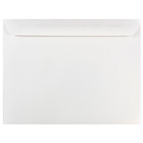 JAM PAPER 10 x 13 Booklet Envelopes - White - 50/Pack