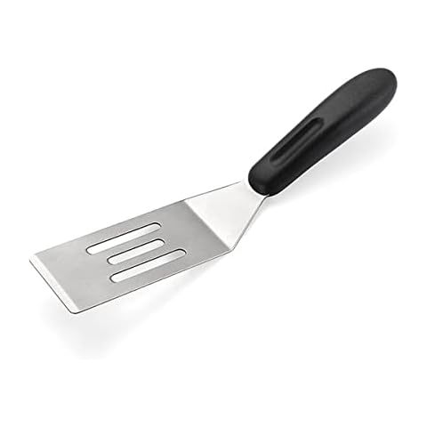 GZLT Metal Spatulas,Small Spatula for Cast Iron Skillet,Pancake Spatula with Non-Slip Handle,Stainless Steel Spatula for Steaks, Eggs, Pancakes, etc (jc-A) Cover