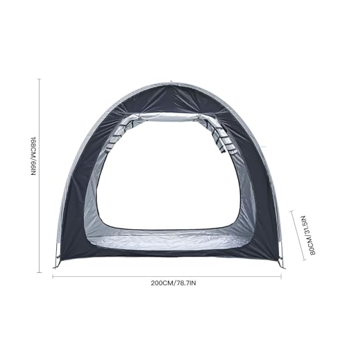 Tienda para bicicletas impermeable modular cobertizo exterior de plástico para 2 a 5 bicis 2