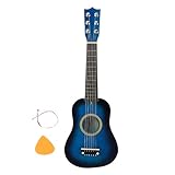 21-Zoll-Kinderakustik-Holzgitarre, Kinder-Mini-Gitarrenspielzeug, umweltfreundliches, ungiftiges 6-saitiges Instrument mit vollem Klang für Musiklernen und Eltern-Kind-Zeit