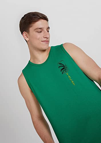 Regata Masculina Regular Em Malha De Algodão