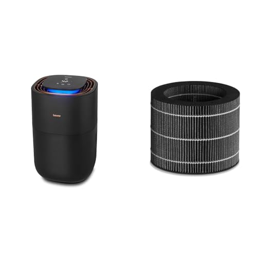 Beurer LB 300 Plus Luftbefeuchter mit energieeffizienter Kaltverdunstungstechnologie & LB 200 / LB 300 Plus Filter-Nachkaufset, Verdunstungsfilter
