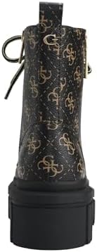 GUESS Womens Ferina Faux Leather Combat & Lace-up Boots Brown 9.5 Medium (B,M) | Image 1
