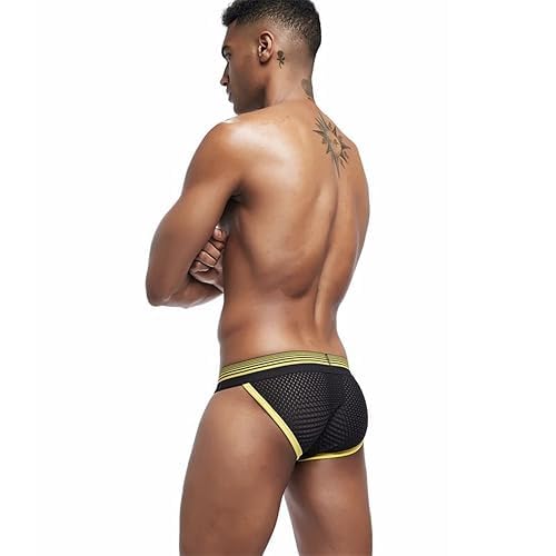 Men's Underwear Briefs Men's Sexy Underwear Breathable Mesh Briefs Soft Bulge Pouch Underwear3