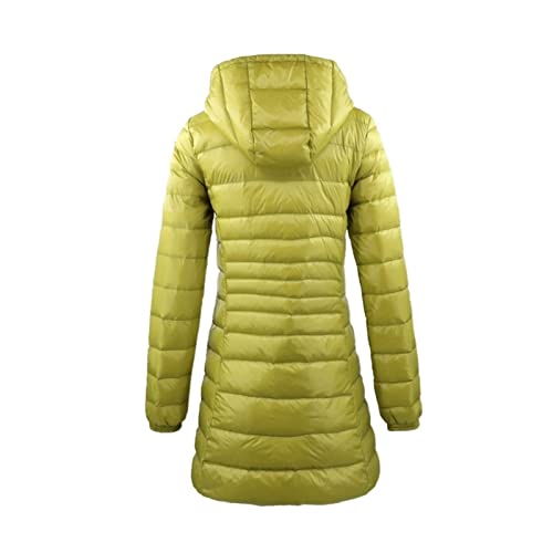 Doudoune longue ultra légère pour femme manteau chaud pliable violet VSOLS - 4