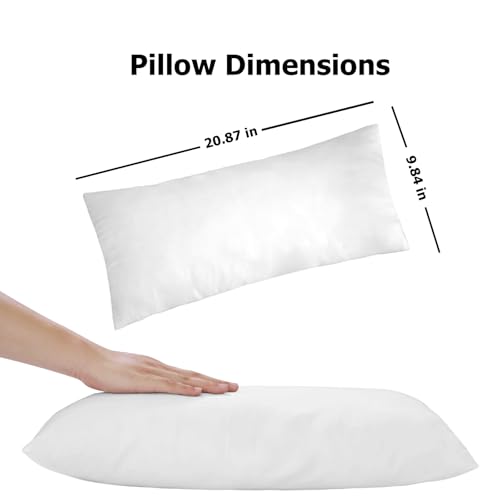 Image of PRIMLECT Nap Mat Pillow Insert Replacement, Soft and Fluffy, Fits Toddler Sleeping Bags, 21 x 10 Inches, for Boys and Girls in Daycare, Preschool, Kindergarten