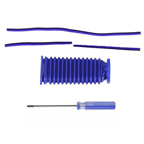 LICHIFIT Jeu de tournevis de Tube de tuyau bleu de bande de collage de peluche douce de rechange pour Dyson V7 V8 V10 V11 la pièce de rechange d'aspirateur