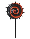 FIESTAS GUIRCA | Piruleta Roja y Negra (20 cm) - Accesorio de Disfraz para Payasos de Halloween y Fiestas de Terror - Ideal para Adultos - Arma de Juguete para Carnaval y Más - Rojo Negro