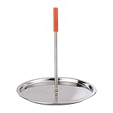 Brocheta vertical, asador de pollo, parrilla de asador de acero inoxidable, parrilla de asador vertical para barbacoa, parrilla vertical para carne, pollos enteros, pescado, carne grande (plata)