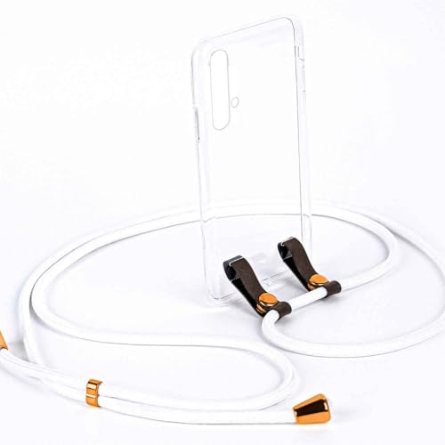 Chaîne de téléphone Honor 20 coque cordon réglable blanc moex - 6