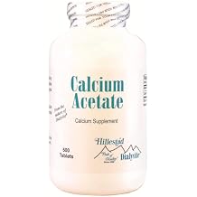 Dialyvite Calcium Acetate - 500 Tablets - Calcium Supplement for Dialysis