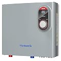 Osluken Tankless Electric Water Heater 27kW 240V, Instant On Demand Endless Small Hot Water Heater with Digital Temperature Display, Point of Use for Shower, Sink & Faucet, 16.81" x 14.88" x 3.43"