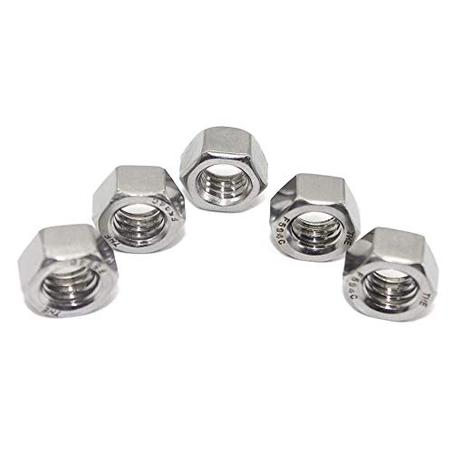 M3 100 Stück - V2A Sechskantmuttern DIN 934 / DIN-EN-ISO 4032 Edelstahl A2-70