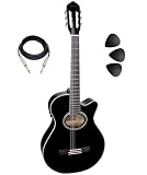 Violão Giannini Gnf 1d Ceq Bk Nylon Elétrico Preto Gnf-1d