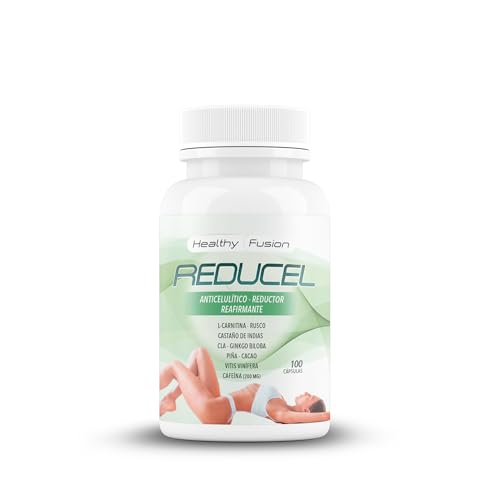 Reducel | Potente reafirmante y tonificante anticelulítico | Combate la celulitis y flacidez de piernas y glúteos. Fórmula exclusiva con L-Carnitina, Cafeína y CLA | 100 cápsulas.