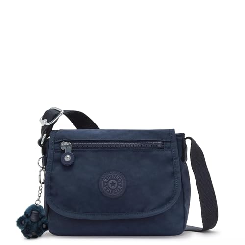 Kipling Bolsa feminina Sabian U Minibag, leve metálico Mini, bolsa transversal de nylon, Azul Bleu 2, Mini