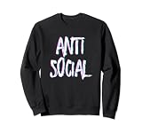 Anti Social Introvertido Anti Social Vaporwave Anti-Social Sudadera