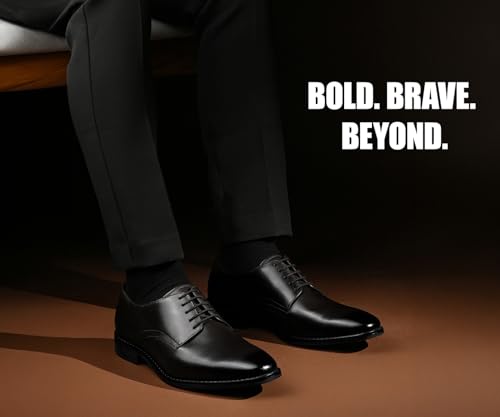 Image of LOUIS STITCH Formal Derby Lace Up Shoes for Men | Handcrafted Italian Leather Mens Shoes (LSNRXPL)