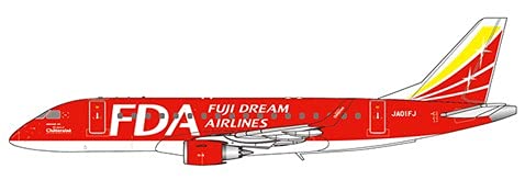 Jc Wings 1/200 EW4170003 Embraer 170-100STD Fuji Dream Airlines Red Colour Reg: JA01FJ Scale 1/400