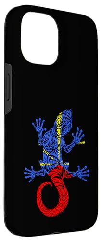 Margouillat Réunionnais Drapeau Île de la Réunion Coque pour iPhone 15 – vue 3