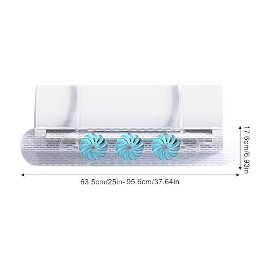 Miniatura 7 de Deflector De Aire Acondicionado - Aire Acondicionado Retráctil, Parabrisas De Ca Antiviento Directo Con De Ventiladores Para Dormitorio De Apartamentos