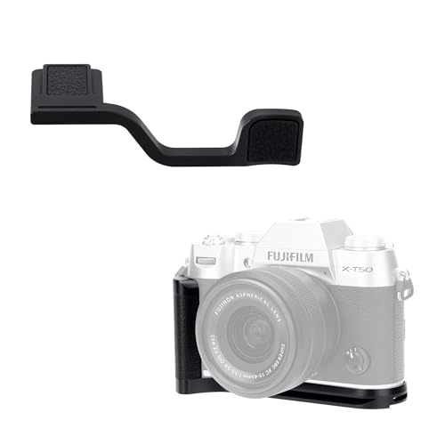 JJC Fujifilm Fuji X-T50 XT50 �J�����p ���� L�^�n���h�O���b�v + �T���O���b�v�� �J�����z�[���h�������߂� �u���b�N