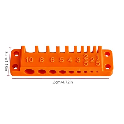 Allen Wrench Holder Wall Mount Organizer, Metric Tool Storage Rack with Labeled Slots for Tool Room Setup Jobs Allen Wrench Holder Wall Mount Metric Storage Garage Worktable Workshop Repair Station - Image 3