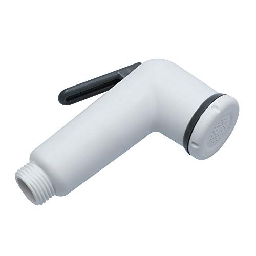 Duschkopf Handbrause mit Druckknopf | 1/2 Zoll Anschluss mit Messingventil...