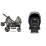 Evenflo Pivot Xplore All-Terrain Stroller Wagon and LiteMax 35 Infant Car Seat Bundle