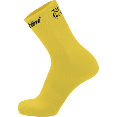 Santini Tdf Official Overall Leader Sock Giallo, Xl