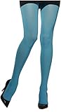 Fever Mallas Opacas para Mujer, Color Azul, Talla Una Talla
