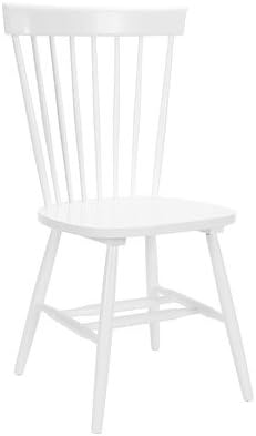 Safavieh American Homes Collection Parker Country Farmhouse White Spindle Side Chair (Set of 2) Foam