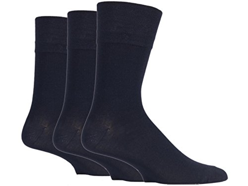 sockshop Gentle Grip - Medias de fútbol - para hombre Azul Plain Navy 39-45
