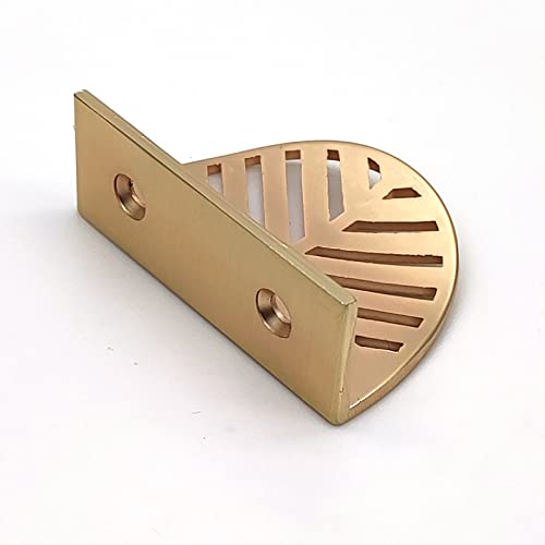 Susenya Cabinet Door Handles, Dresser Drawer Pulls,Golden Leaf Shape Dresser Pull,Zinc Alloy With Screws,2.36" Length 1.26" Hole Centers,Finger Pulls For Cabinets,12Pcs #TOP3