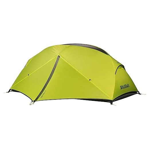 Salewa Denali IV Tienda Domo de Doble Pared para 4 Personas, 3 Estaciones, Cactus/Gris, Talla Única