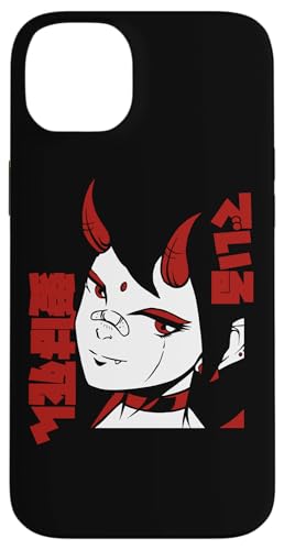 Japanese Oni Vampire Gothic Manga Horror Anime - Horreur Anime Demon Girl Vampire Esthétique Gothique Dark Manga Coque pour iPhone 14 Plus