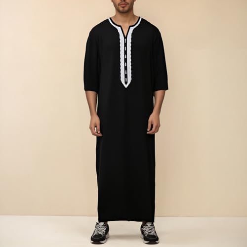 Robe Musulmane Homme Anti-Transpiration et Facile à Enfiler - 2