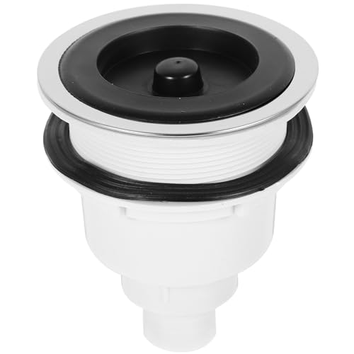 SEWOART Tapón de Drenaje para Lavabo de Cerámica, Colador Recogedor de Pelo para Cama de Champú, Accesorio de Baño Resistente de Acero Inoxidable para Salones de Peluquería, Uso