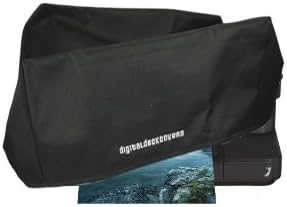 Printer Dust Cover for HP Photosmart 7510 / 7515 / 7520 / 7525 / Premium C310a Printers Protector [Antistatic, Water Resistant, Heavy Duty Fabric, Black] by DigitalDeckCovers