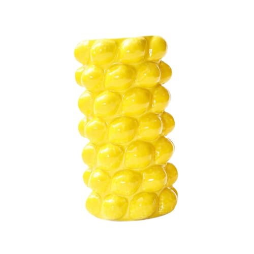 KESOTO Jarrón de Frutas, florero de, Maceta, florero de Mesa, arreglo Floral para escaparate, Entrada, Fiesta, jardín, balcón, Limon Amarillo